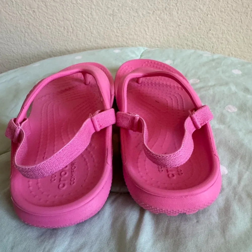 CROCS Kids Pink Sandals Toddler size 9
